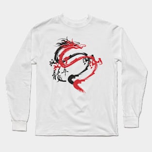 Red & Black Dragons Long Sleeve T-Shirt